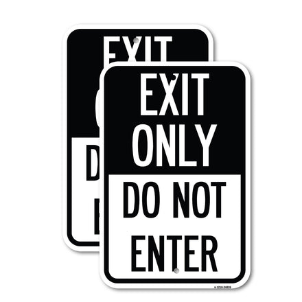 Exit Only Do Not Enter 1