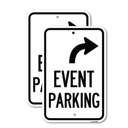 Event Parking Only (With Upper Right Arrow)