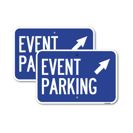 Event Parking (Up Right Arrow Symbol)