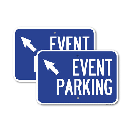 Event Parking (Up Left Arrow Symbol)