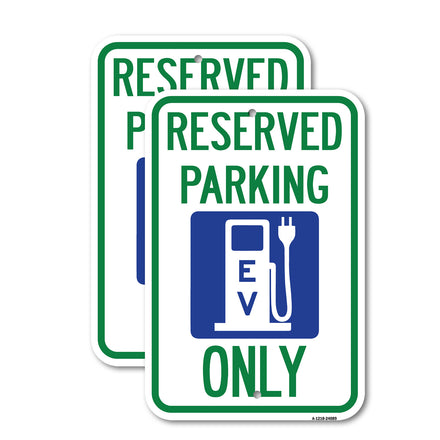 Ev Only (With Electric Vehicle Charging Station Graphic)