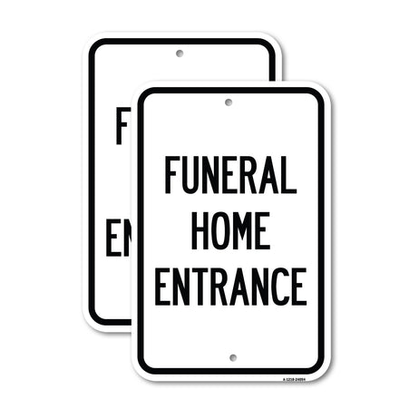 Entrance Sign Funeral Home Entrance