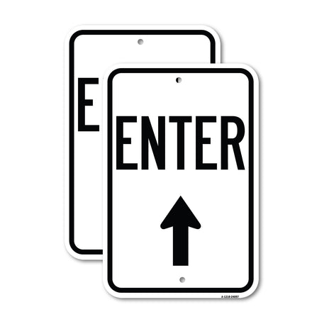 Enter Sign Enter with Up Arrow