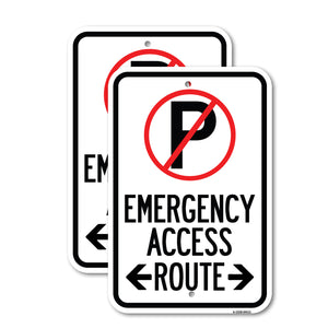 Emergency Access Route (With Bidirectional Arrow)