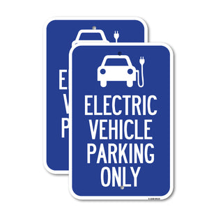 Electric Vehicle Parking Only (With Graphic)