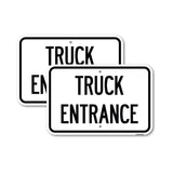 Driveway Sign Truck Entrance