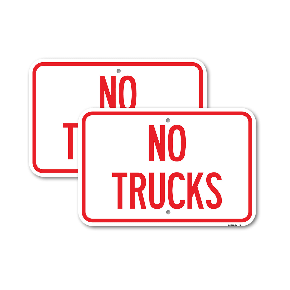 Driveway Sign No Trucks