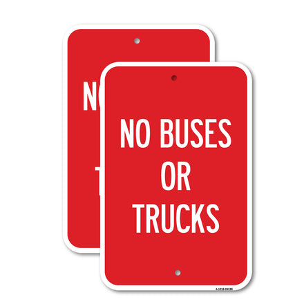 Driveway Sign No Buses or Trucks
