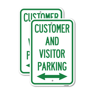 Customer and Visitor Parking (Bidirectional Arrow)