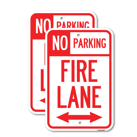 Colorado Fire Lane (With Bidirectional Arrow)