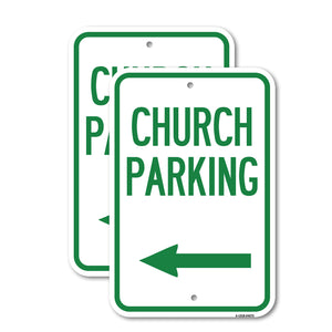 Church Parking (With Left Arrow)