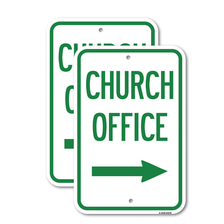 Church Office (With Right Arrow)