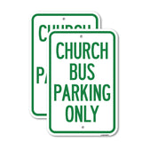 Church Bus Parking Only