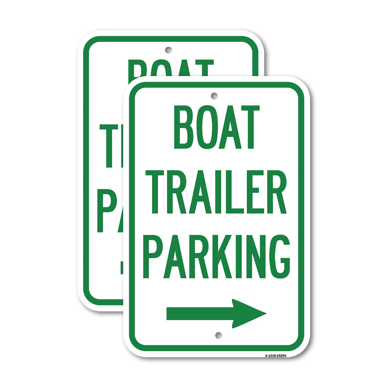 Boat Trailer Parking (With Right Arrow Symbol)
