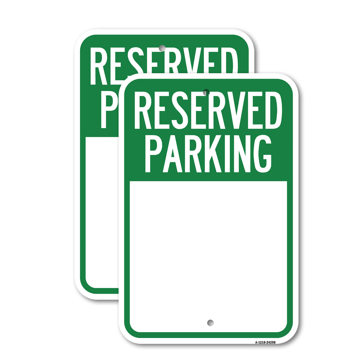 Blank Reserved Parking