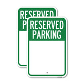 Blank Reserved Parking