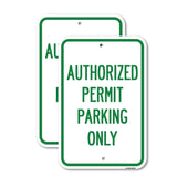 Authorized Permit Parking Only