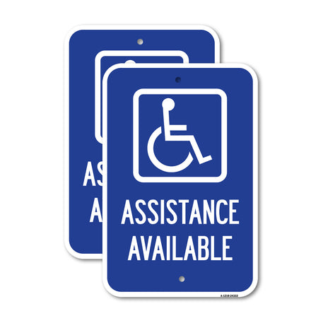 Assistance Available with Handicap Symbol