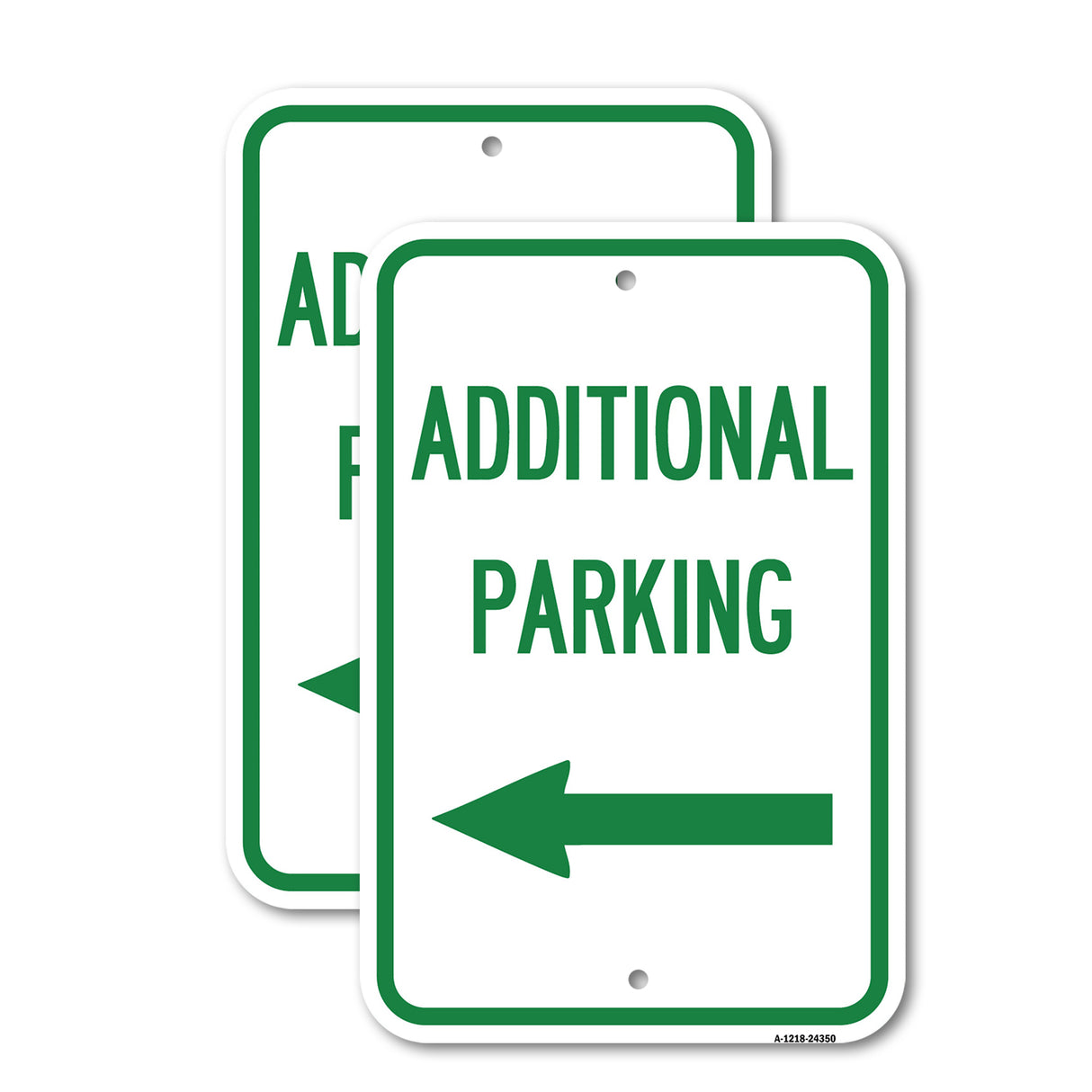 Additional Parking Sign (Left Arrow)
