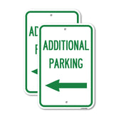 Additional Parking Sign (Left Arrow)