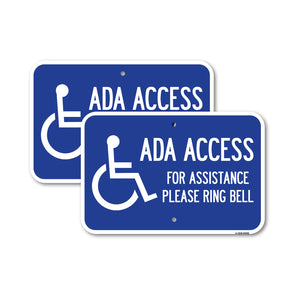 ADA Access for Assistance Ring Bell (With New Isa Symbol)