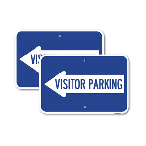 Visitor Parking (With Left Arrow)