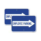 Employee Parking (With Right Arrow)