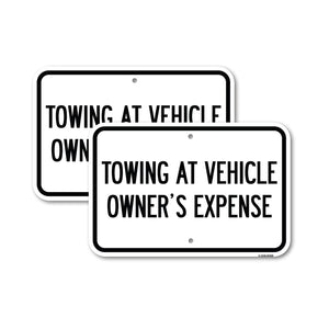 Towing at Vehicle Owner's Expense