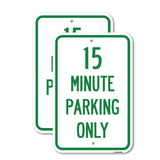 15 Minute Parking Only