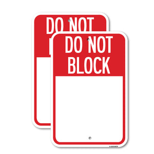 Do Not Block Custom No Parking Text Here