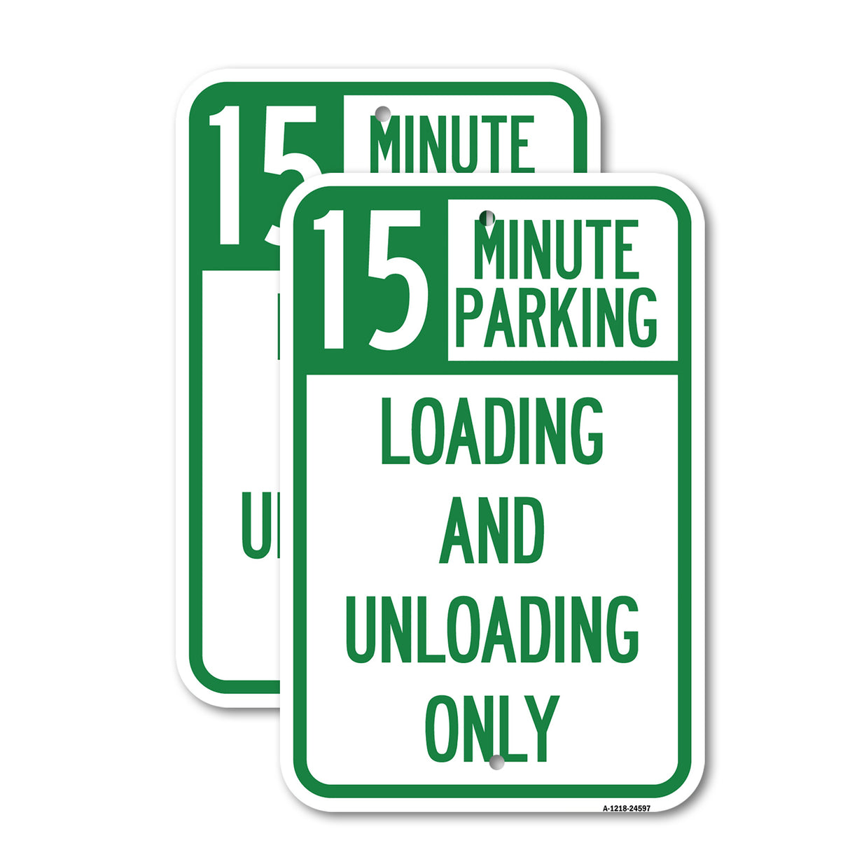 15 Minute Parking, Loading and Unloading Only