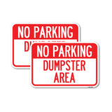 No Parking Dumpster Area