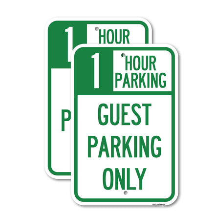 1 Hour Parking, Guest Parking Only