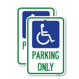 (ADA Compliant) Parking Only (Accessible Symbol)