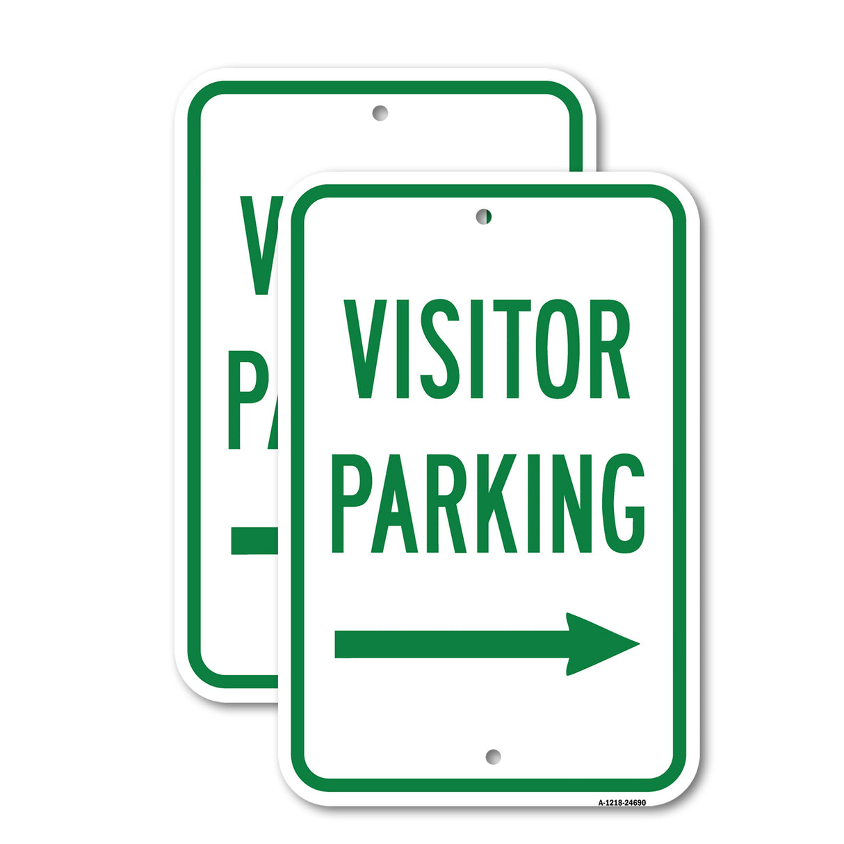 Visitor Parking With Right Arrow