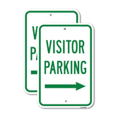 Visitor Parking With Right Arrow