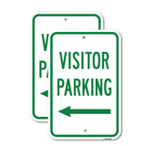 Visitor Parking With Left Arrow