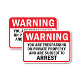 Trespassing On Private Property Subject To Arrest