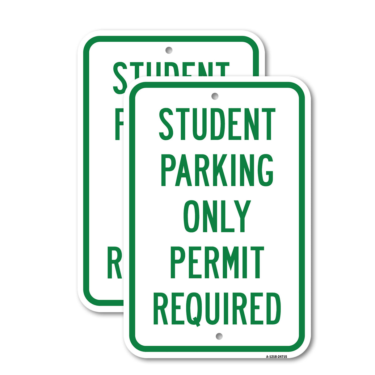 Student Parking Only Permit Required