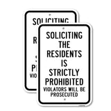 Soliciting The Residents Is Strictly Prohibited Vi