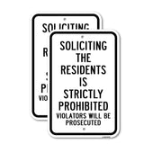 Soliciting The Residents Is Strictly Prohibited Vi