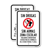 Sin Drogas Sin Armas Zona Escolar Violadores Enfre