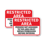 Restricted Area Persons Not Assigned Must Obtain P