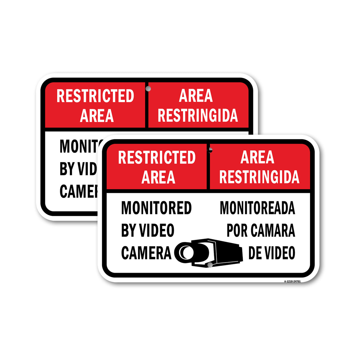 Restricted Area Monitored By Camera - Area Restrin
