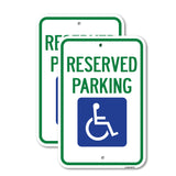 Reserved Parking With Handicapped Symbol