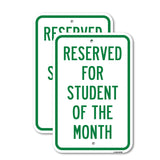Reserved For Student Of The Month