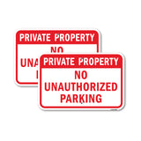 Private Property No Unauthorized Parking