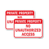 Private Property No Unauthorized Access