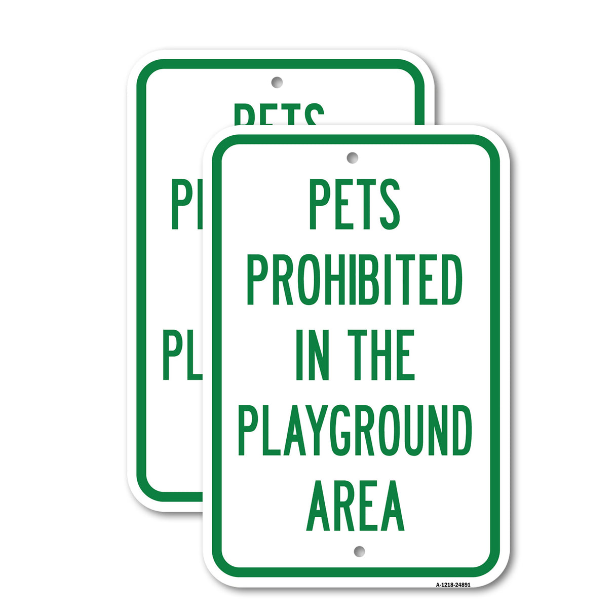 Pets Prohibited In The Playground Area