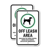 Off Leash Area Dogs Must Be Under Control Owner M